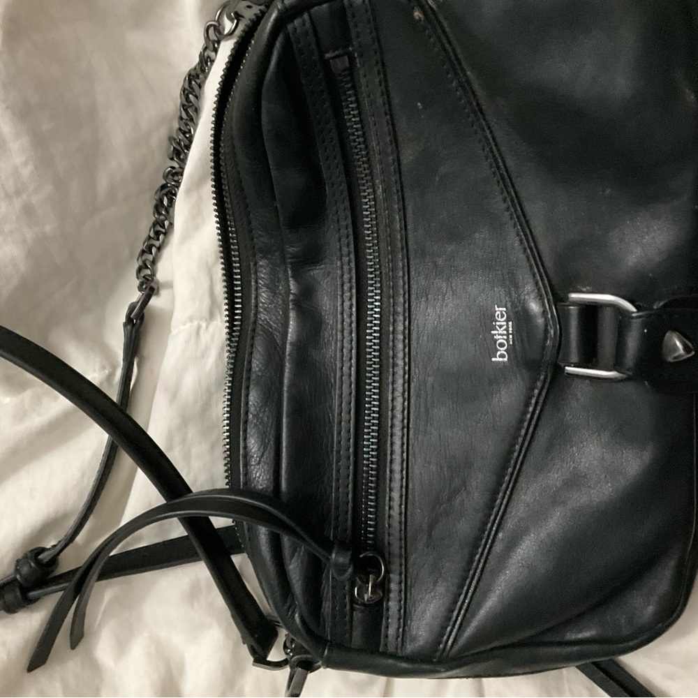 Botkier Black Leather Crossbody Bag
